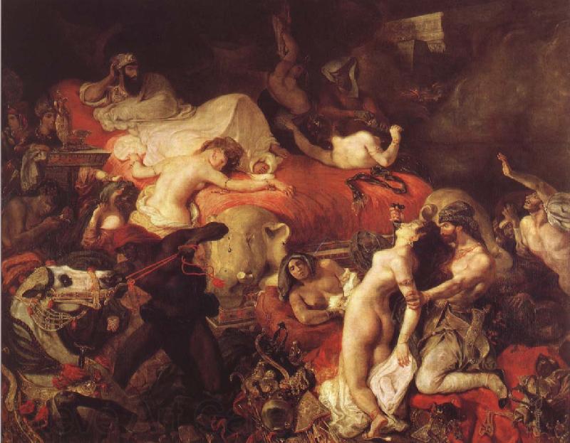 Eugene Delacroix Sardanapalus-dod Norge oil painting art